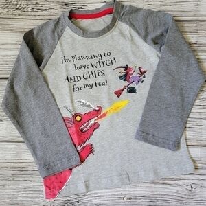 Room On The Broom Halloween Long-Sleeve Top NWT